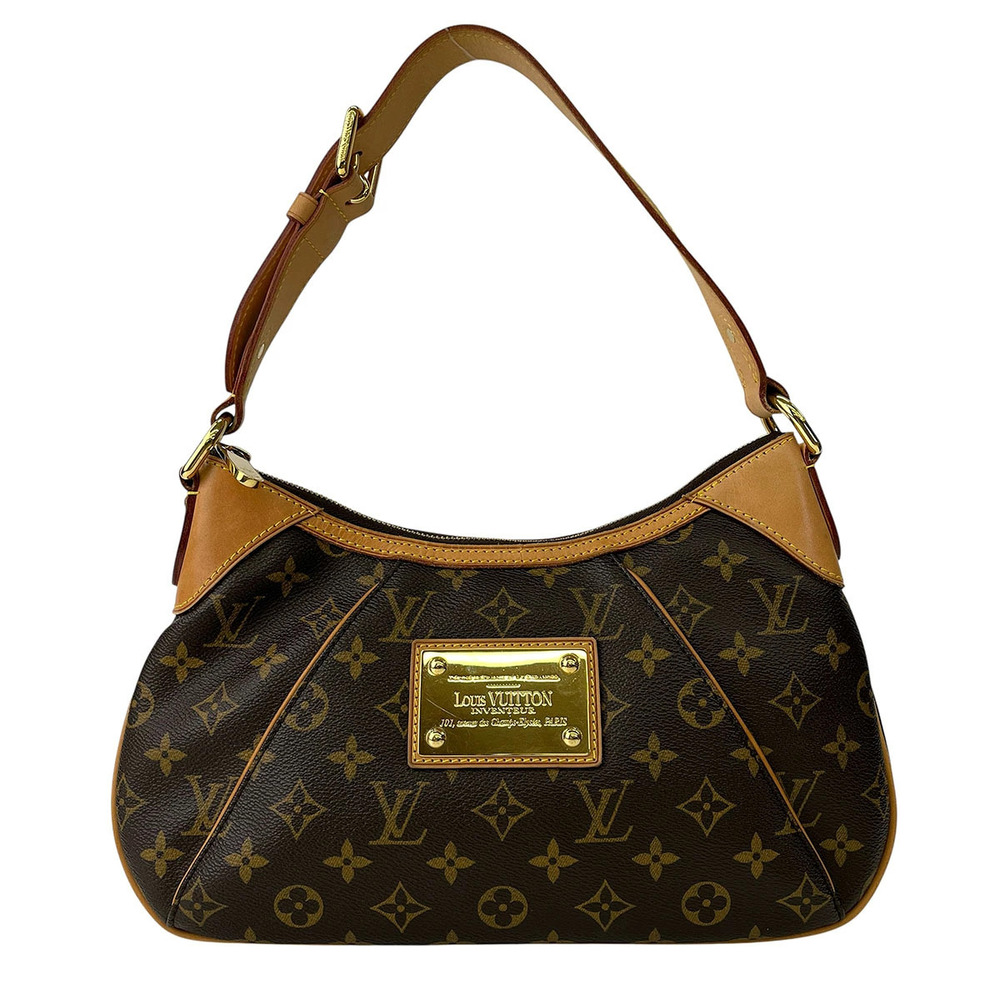 LOUIS VUITTON Monogram Thames Handbag Brown